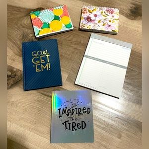 Cute Blank Notebooks and Day Planner